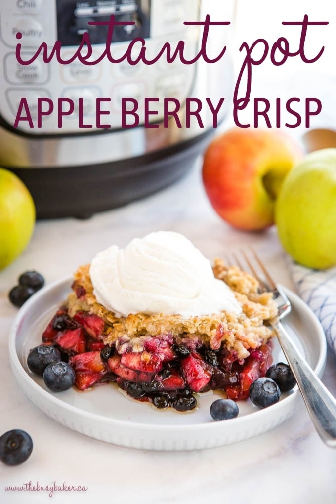 Instant Pot Apple Crisp with Berries Recipe