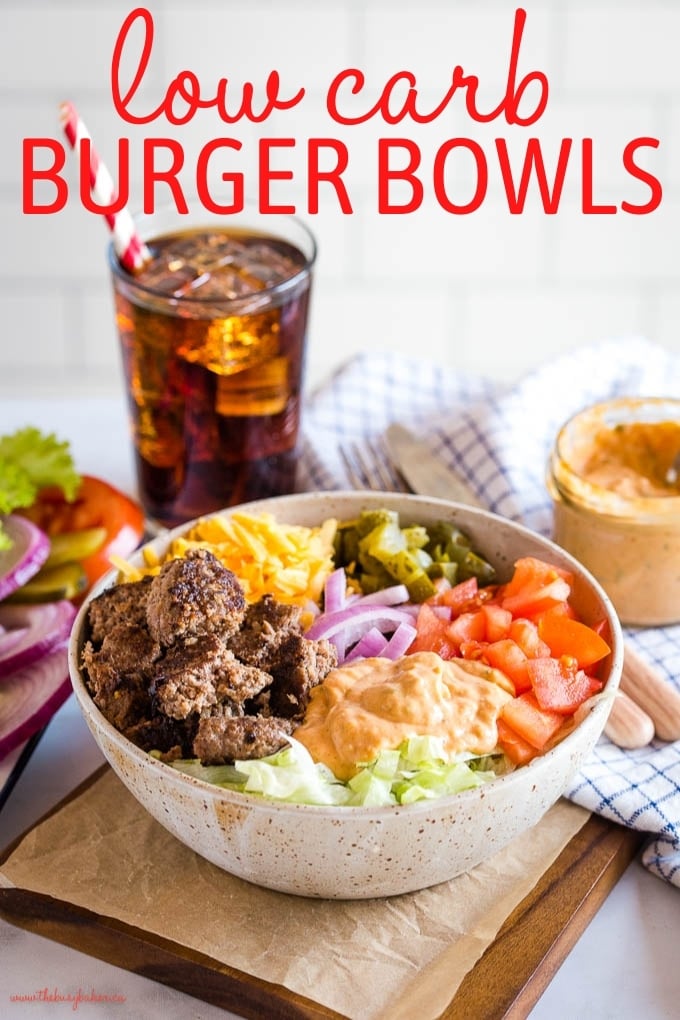 Keto Burgers in a Bowl recipe