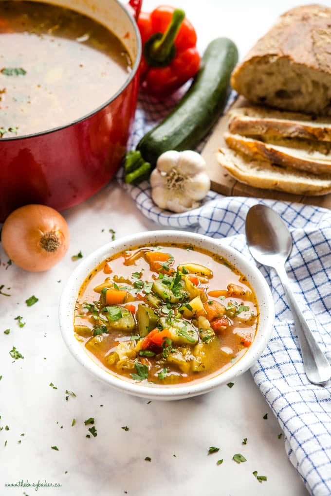 white bowl with vegan stew