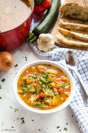 Easy Vegetable Soup Recipe: Only 80 Calories Per Bowl!