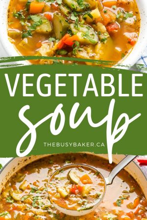 Easy Vegetable Soup {Vegan One-Pot Recipe} - The Busy Baker