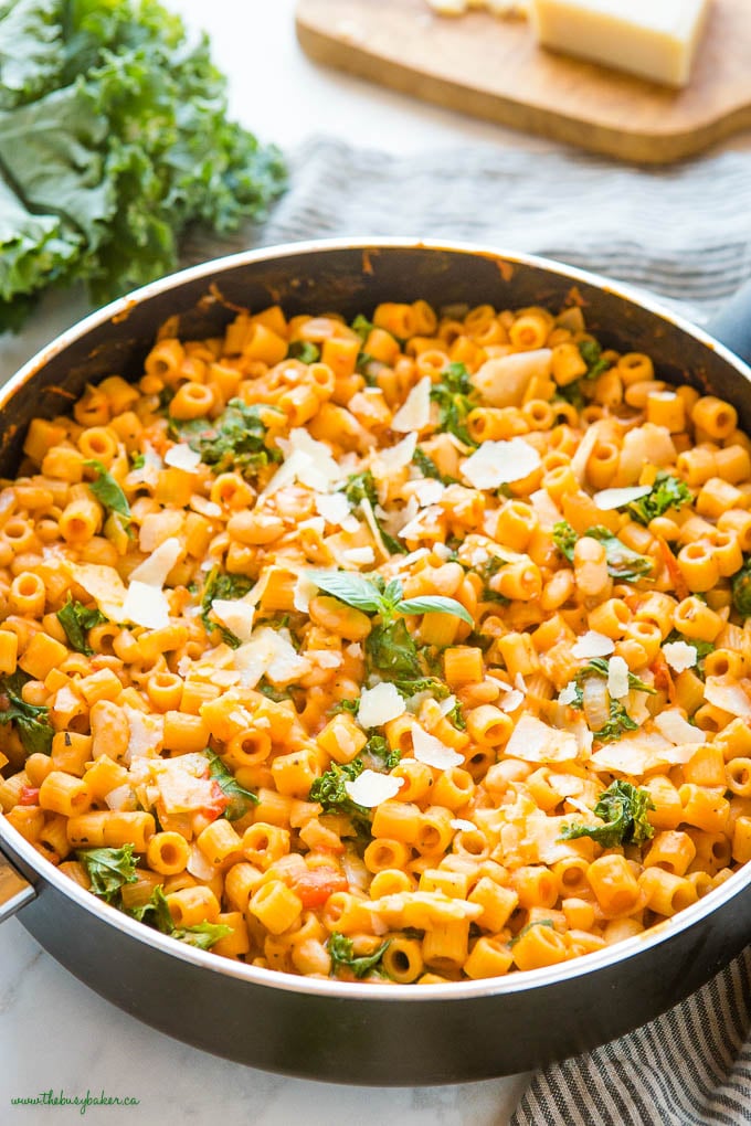 one pot vegetarian pasta e fagioli