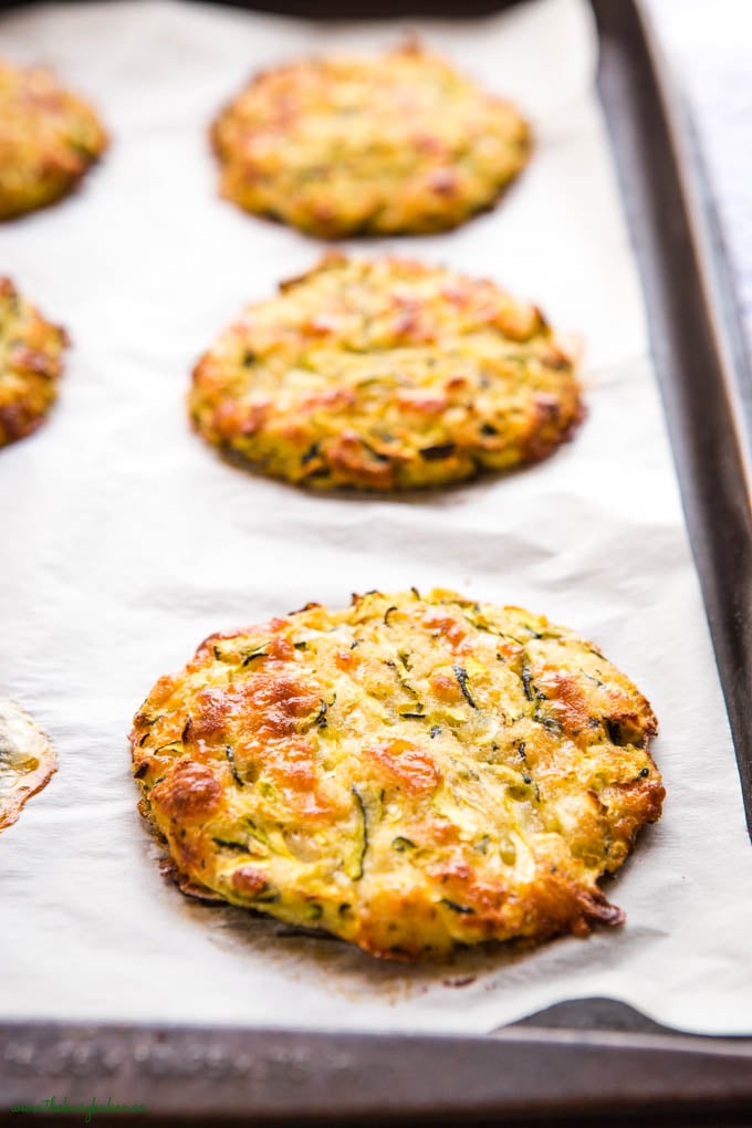 baked zucchini fritter