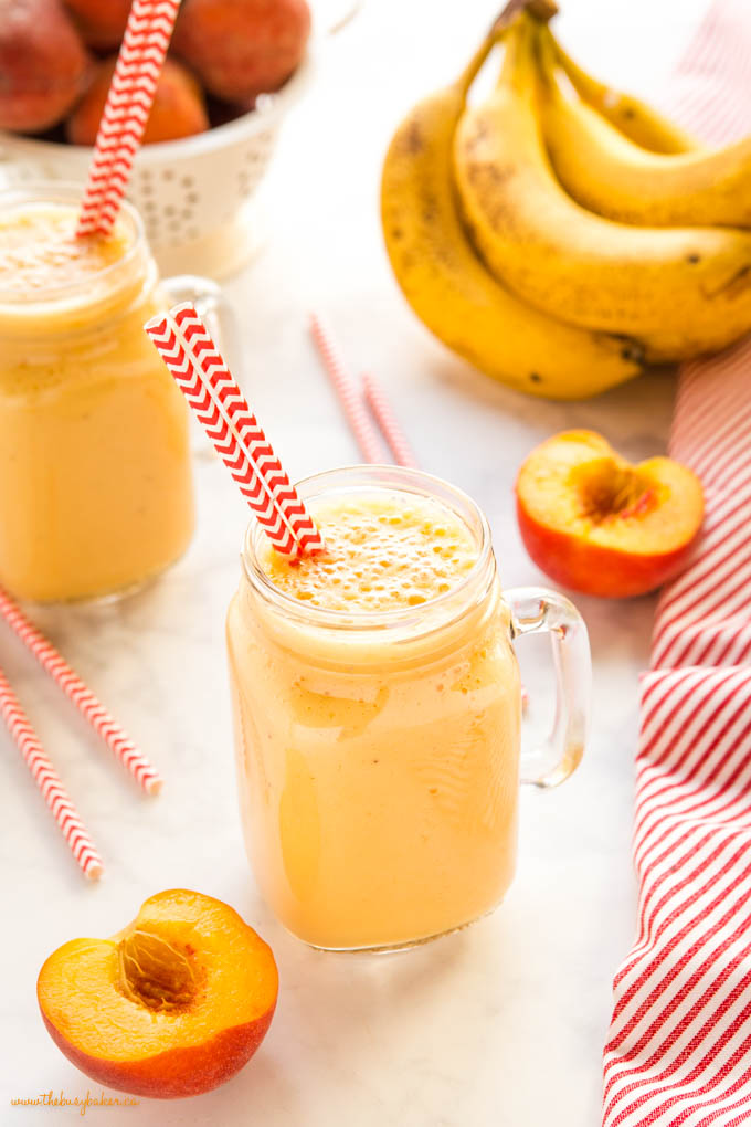 banana peach smoothie