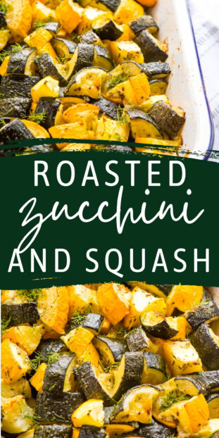 Roasted Zucchini and Squash {Healthy Side Dish} - The Busy Baker