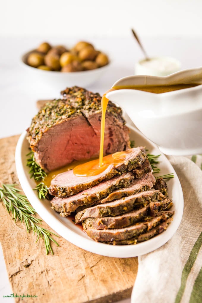 boneless beef ribeye roast with au jus