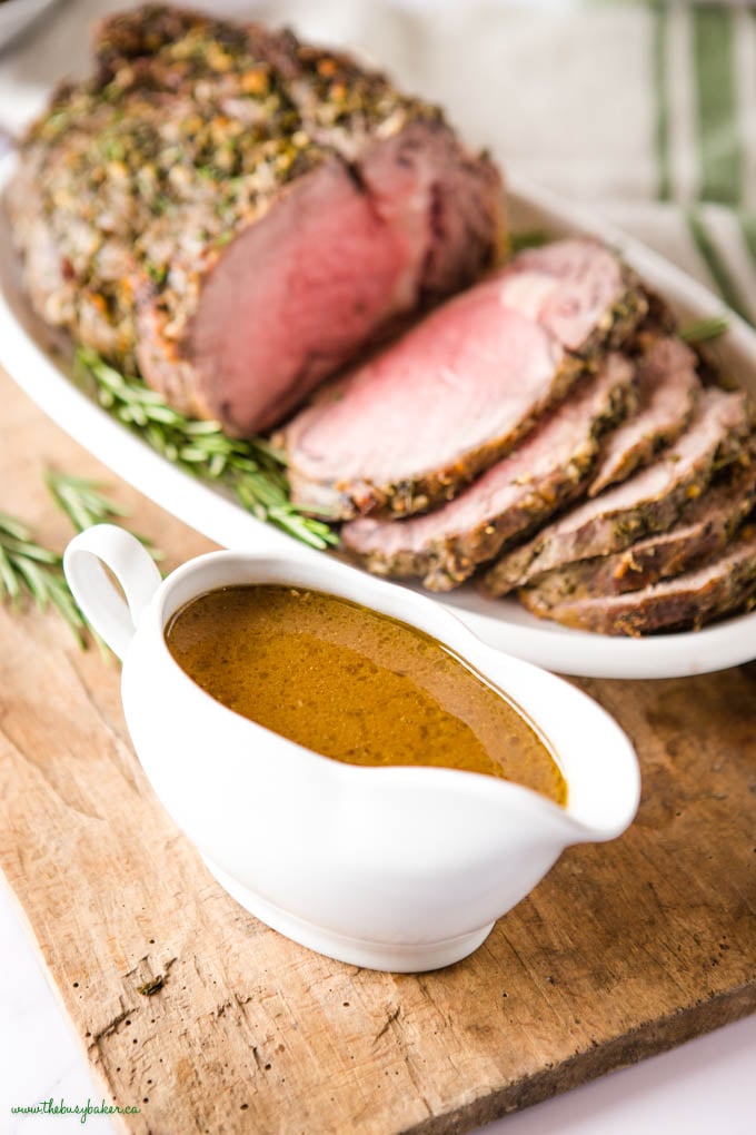 au jus gravy with prime rib roast