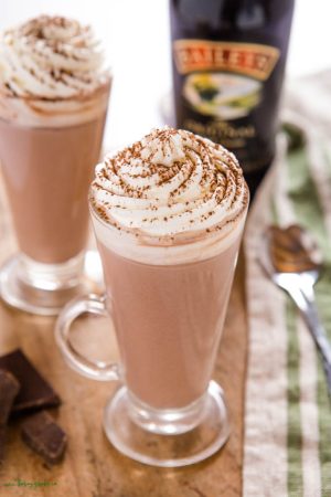 Hot Chocolate With Baileys - The Busy Baker