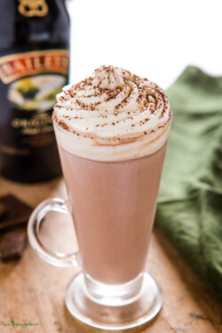 Hot Chocolate with Baileys - The Busy Baker