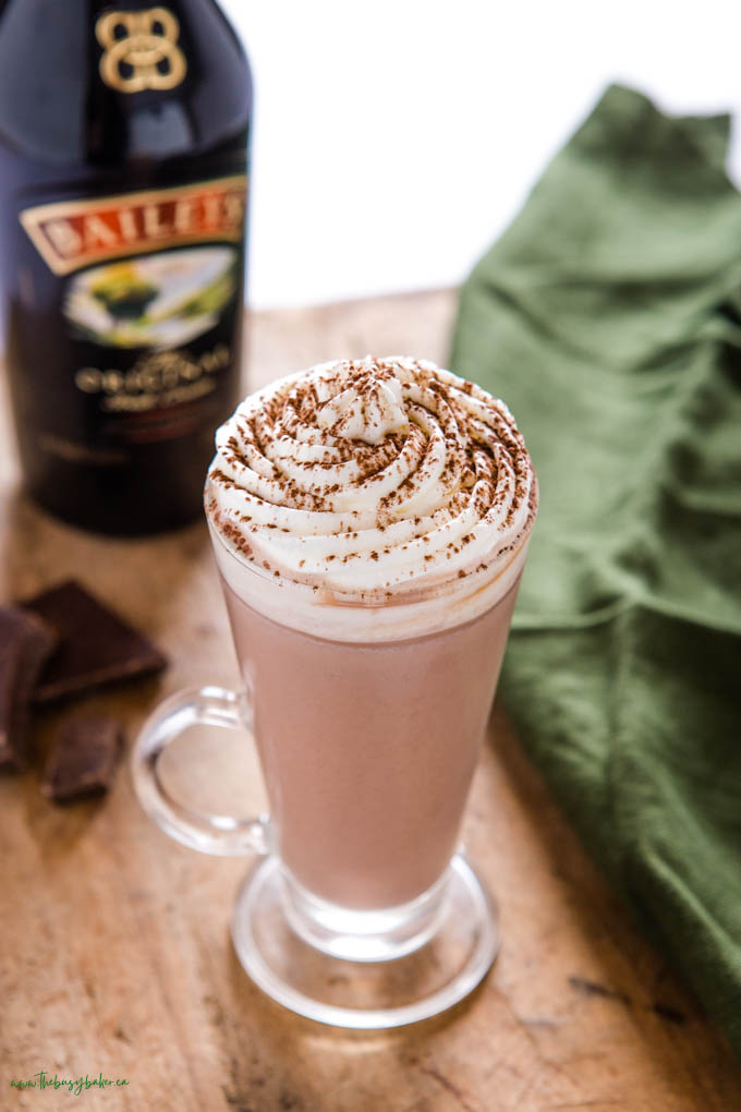hot chocolate with baileys irish cream