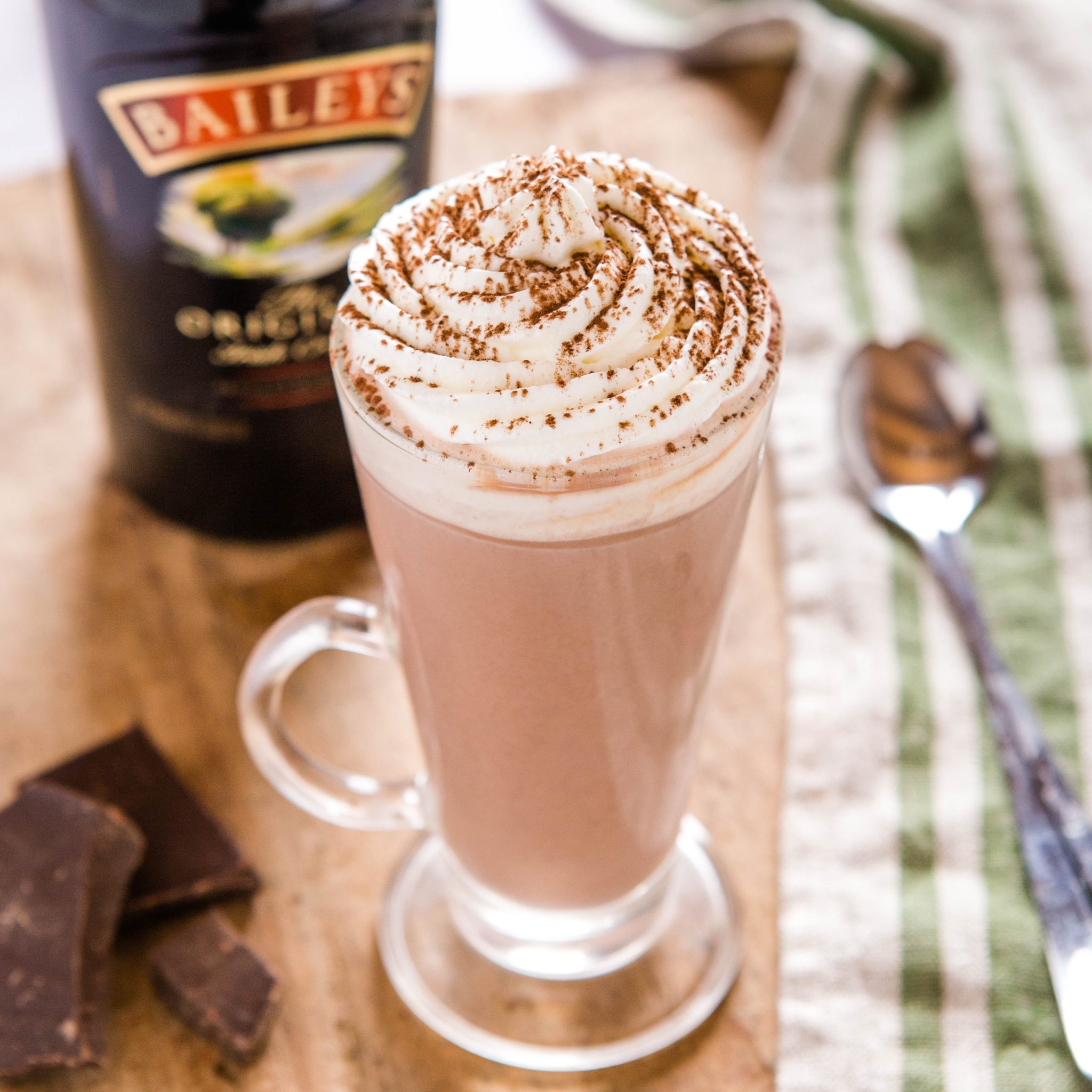 Hot Chocolate with Baileys - The Busy Baker