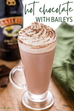 Hot Chocolate With Baileys - The Busy Baker