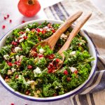 Pomegranate Salad with Kale and Quinoa