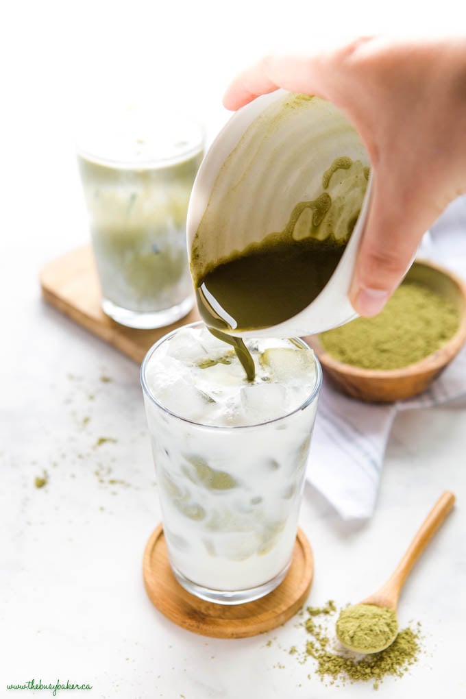 Super Easy Iced Matcha Latte - Eating Bird Food