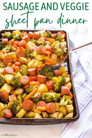 Sausage Sheet Pan Dinner - The Busy Baker