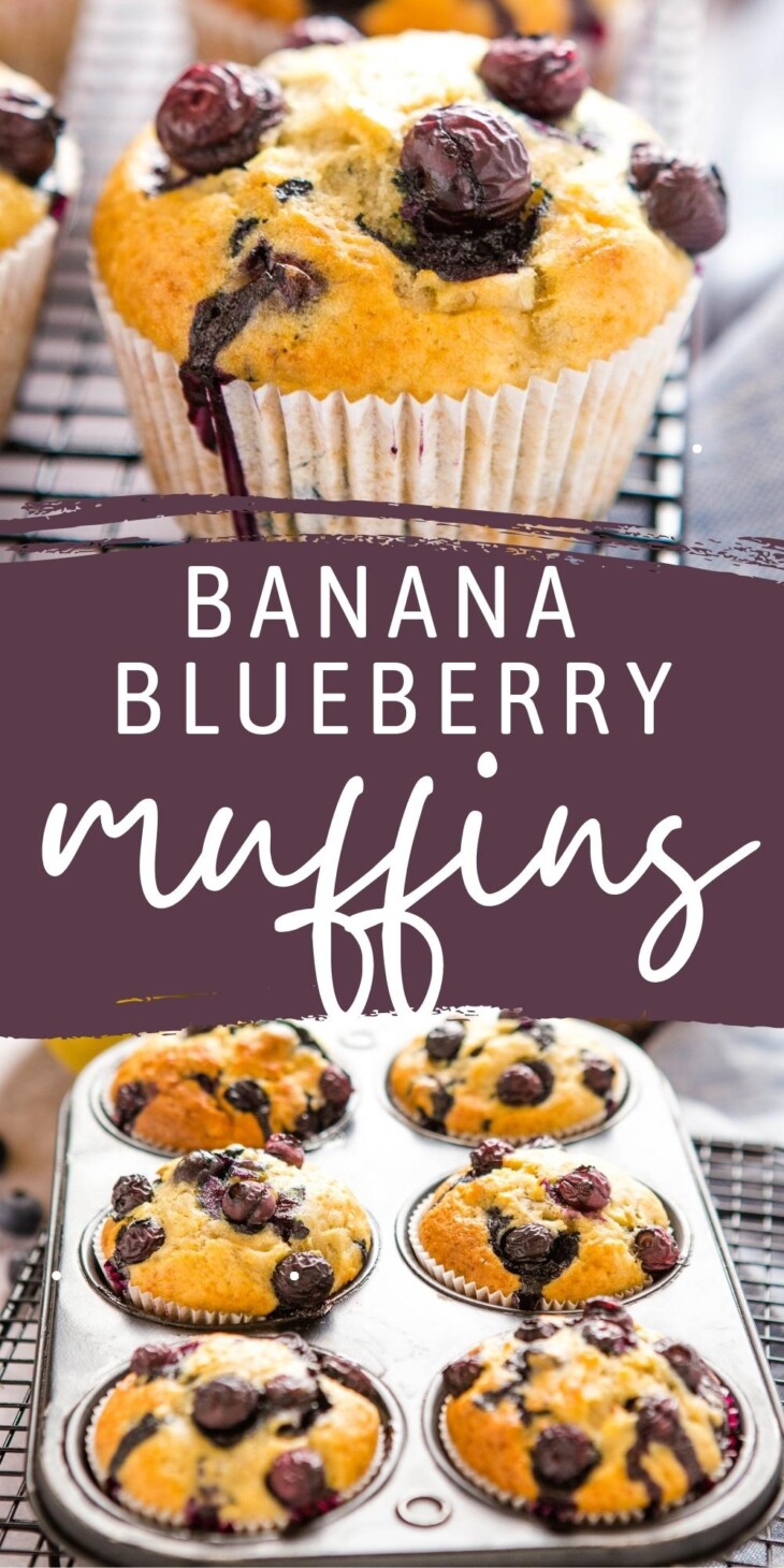 Banana Blueberry Muffins - The Busy Baker
