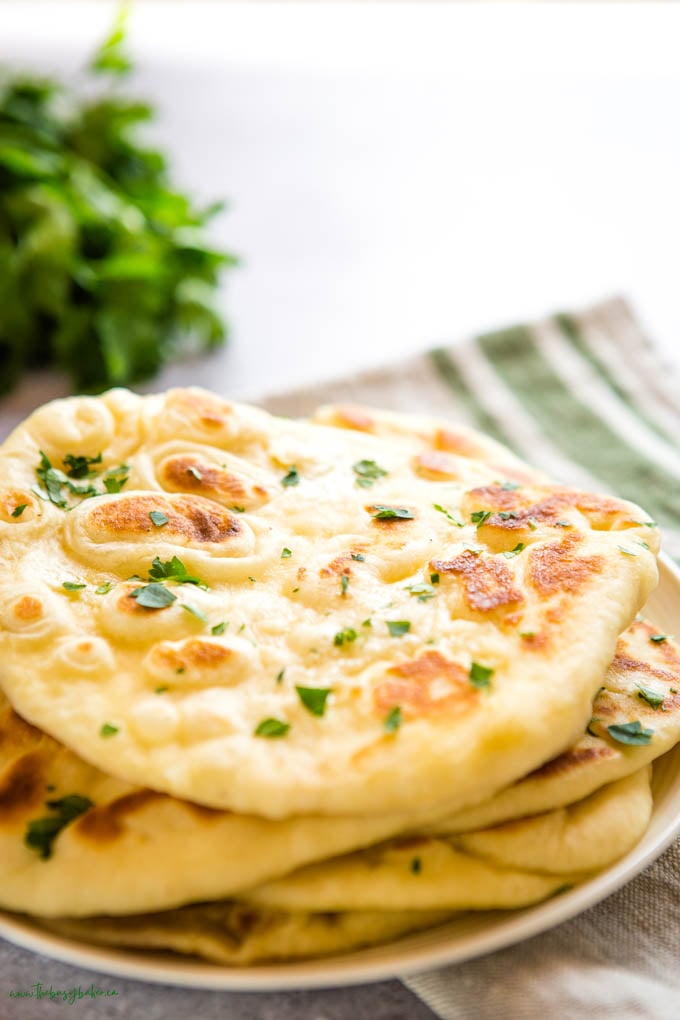 golden brown naan bread