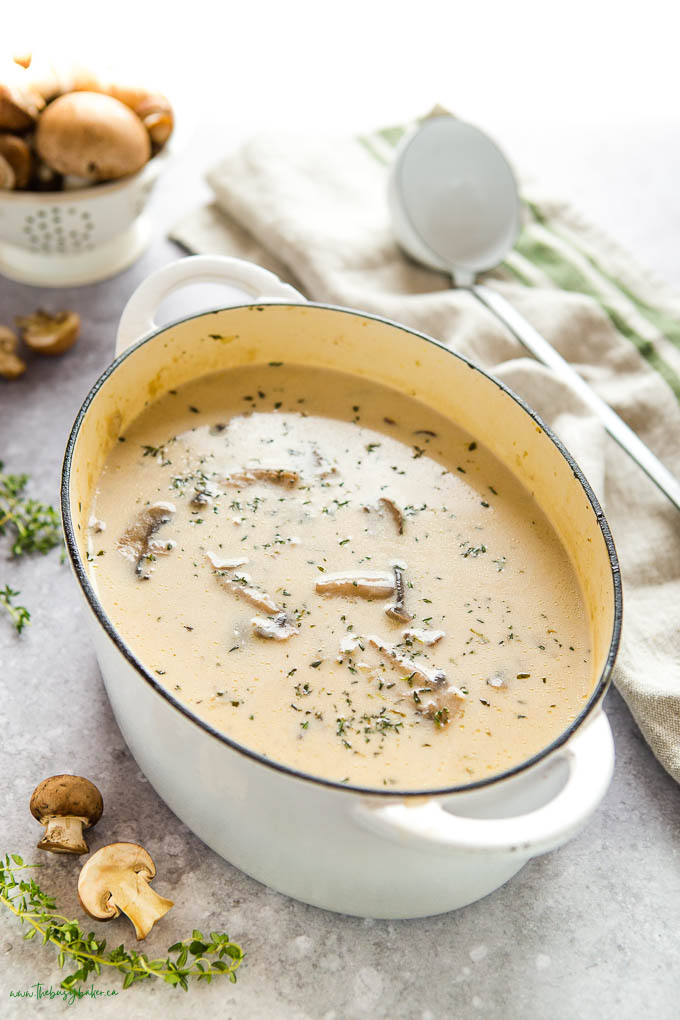 pot of mushroom soup
