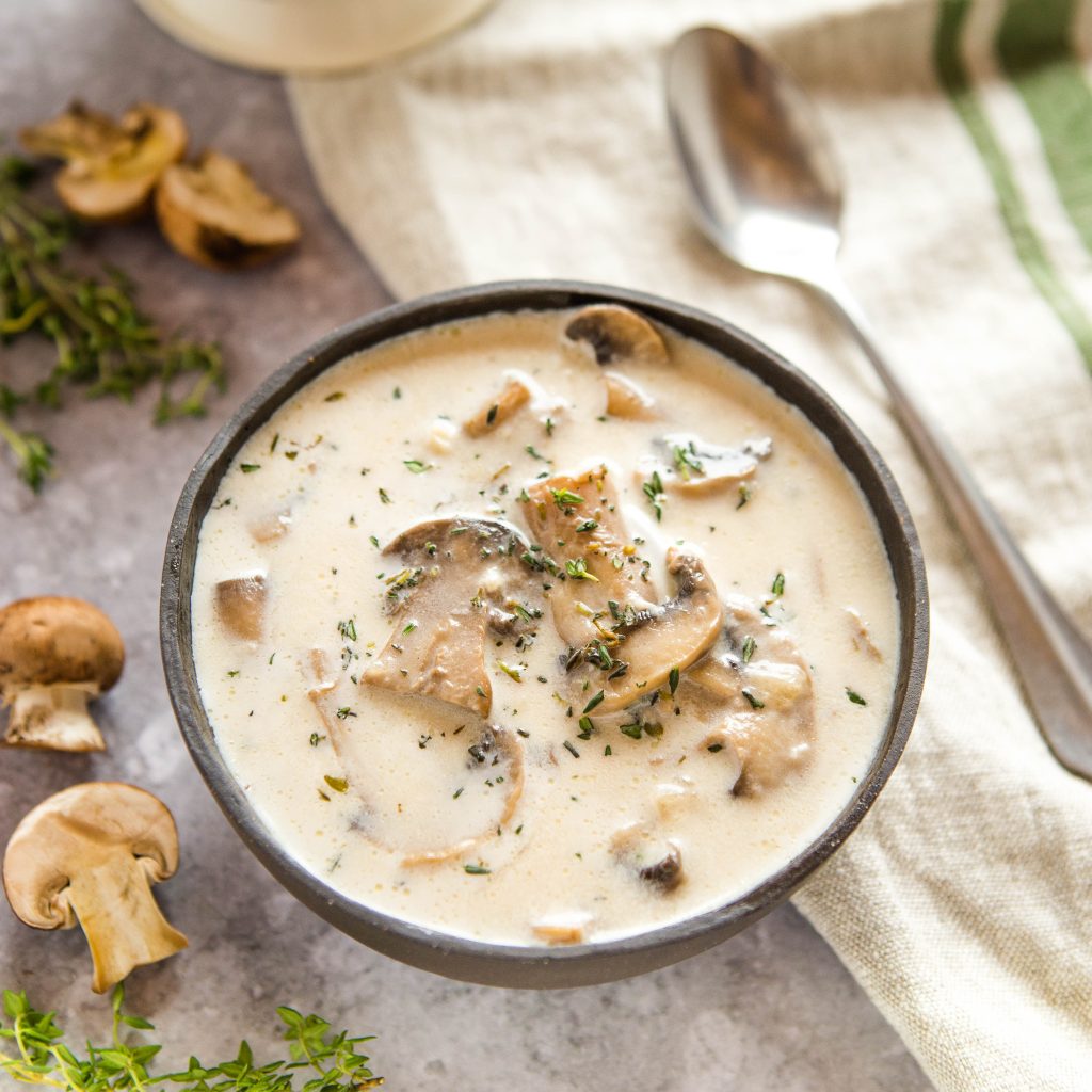 Homemade Mushroom Soup Recipe - The Busy Baker