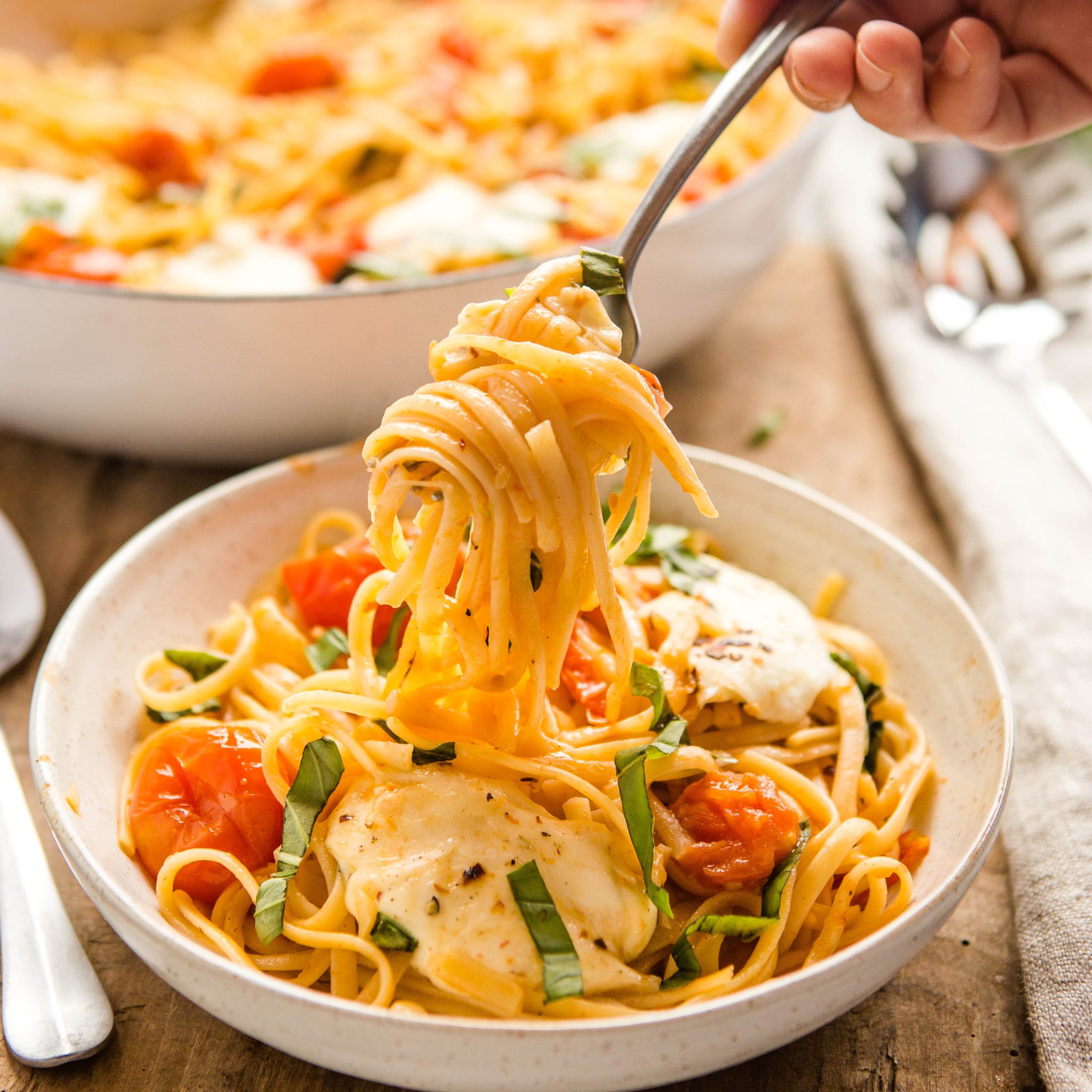 Tomato Pasta {Easiest Ever ONE Pan Recipe}