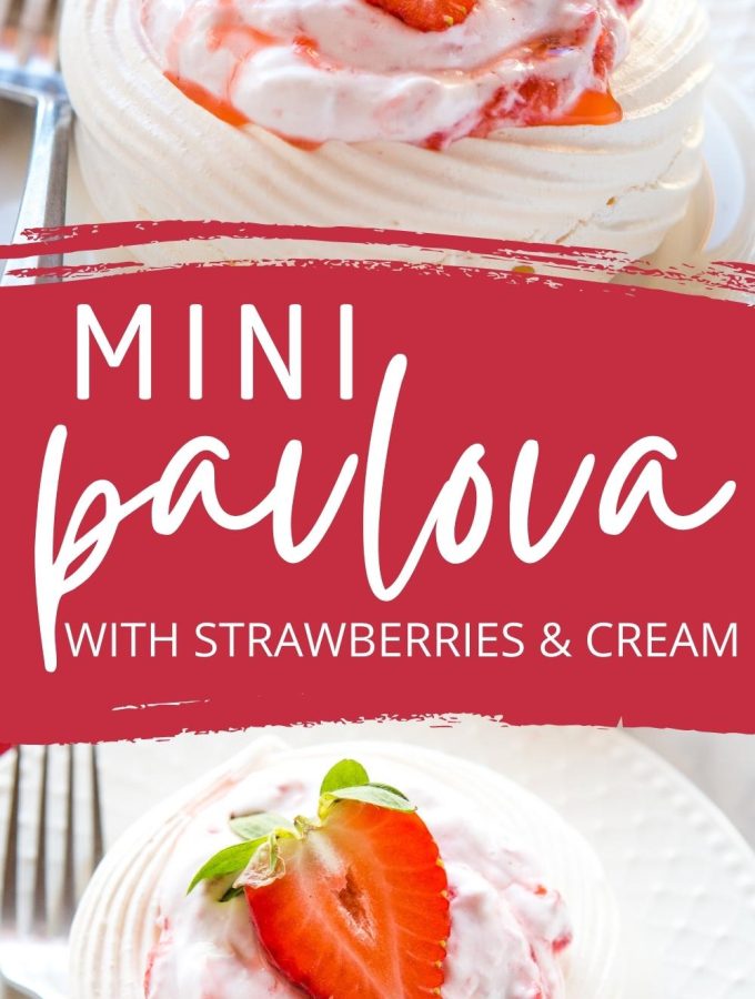 Mini Pavlova With Strawberries And Cream - The Busy Baker