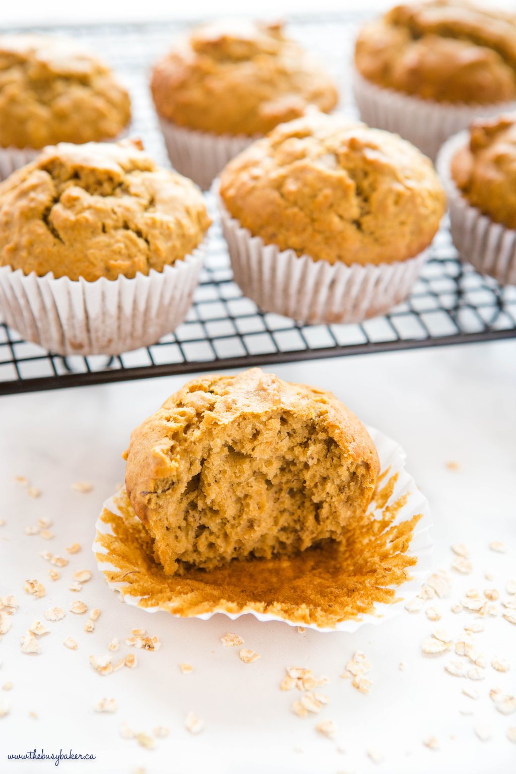Peanut Butter Banana Muffins The Busy Baker