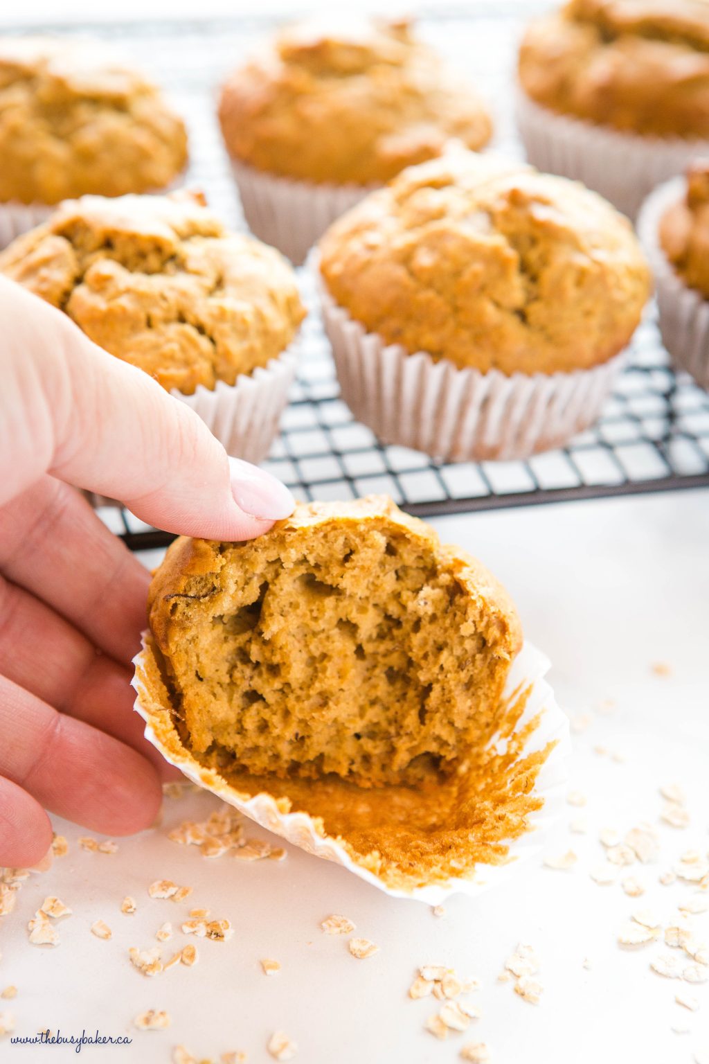 Peanut Butter Banana Muffins The Busy Baker