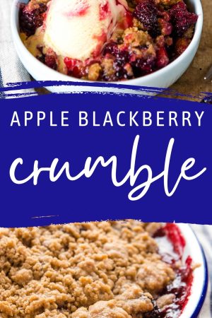 Apple and Blackberry Crumble {Summer Dessert} - The Busy Baker