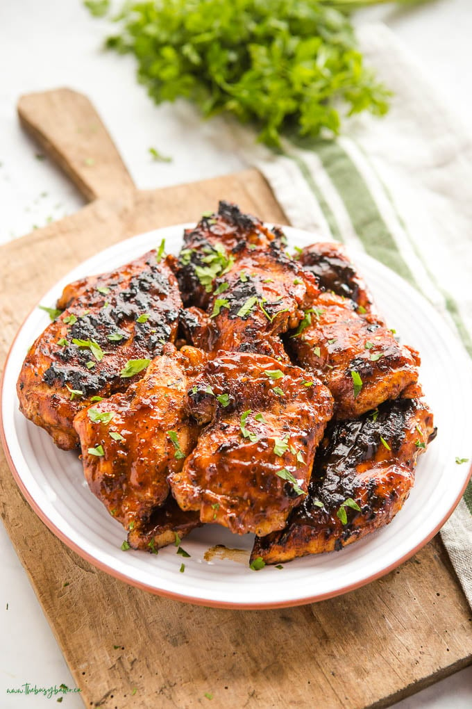 chicken stacked on white plate