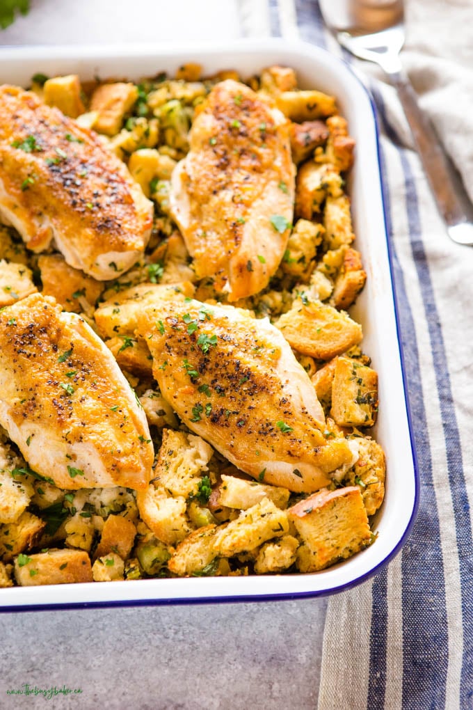 chicken breasts with stuffing casserole