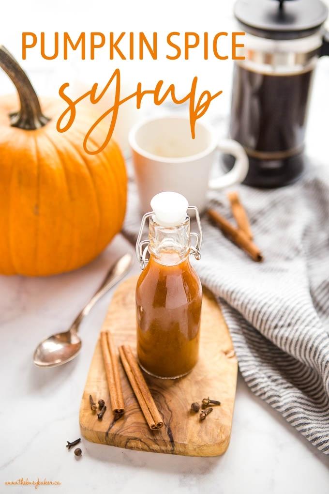 pumpkin spice syrup recipe