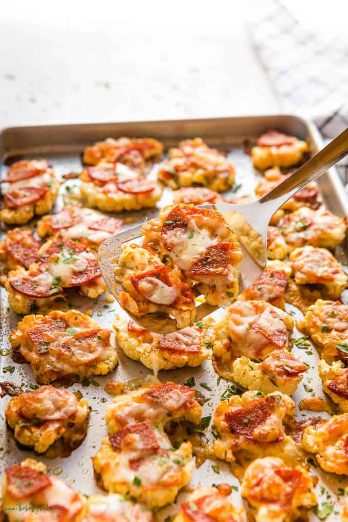 cauliflower keto pizza bites recipe