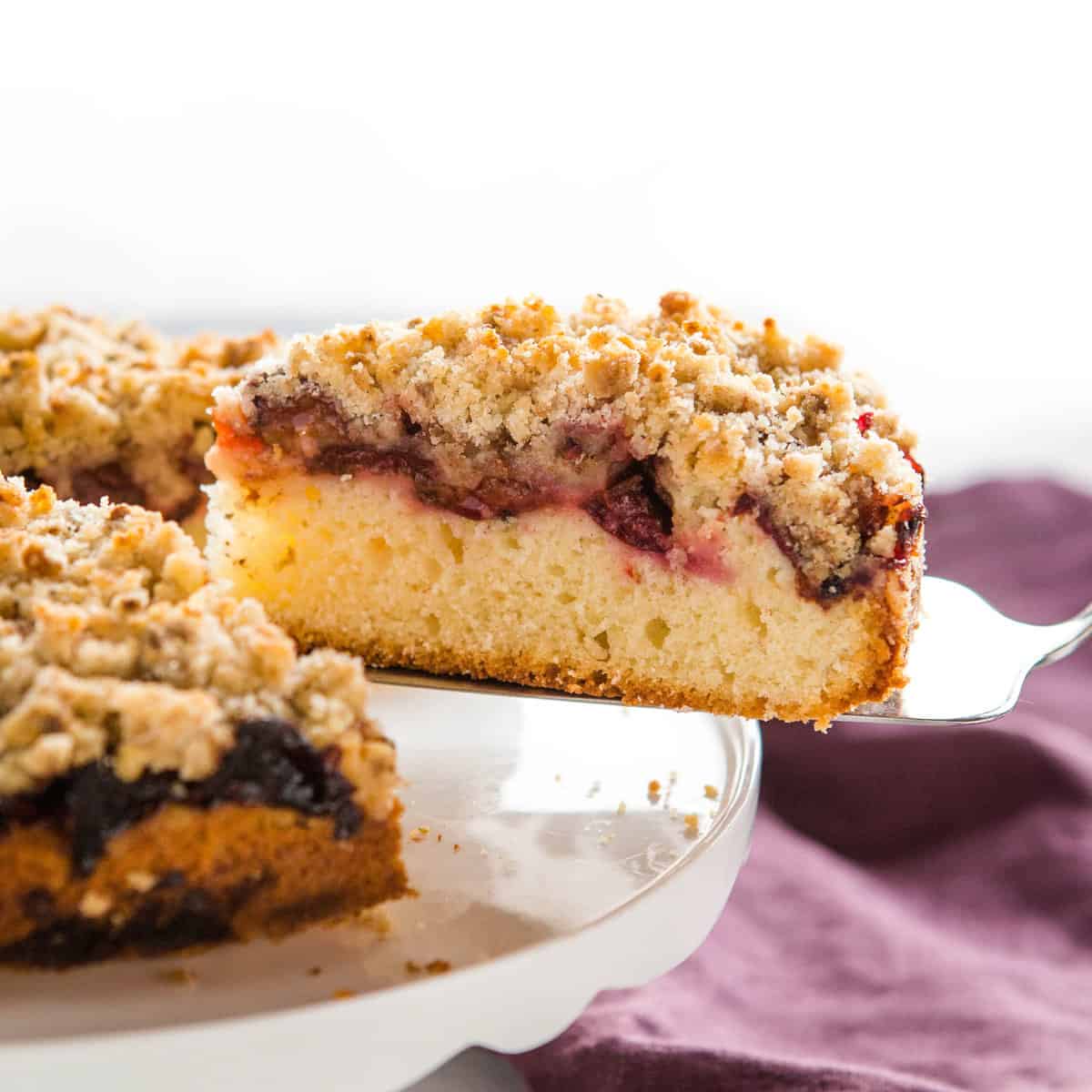 Plum Streusel Coffeecake Recipe