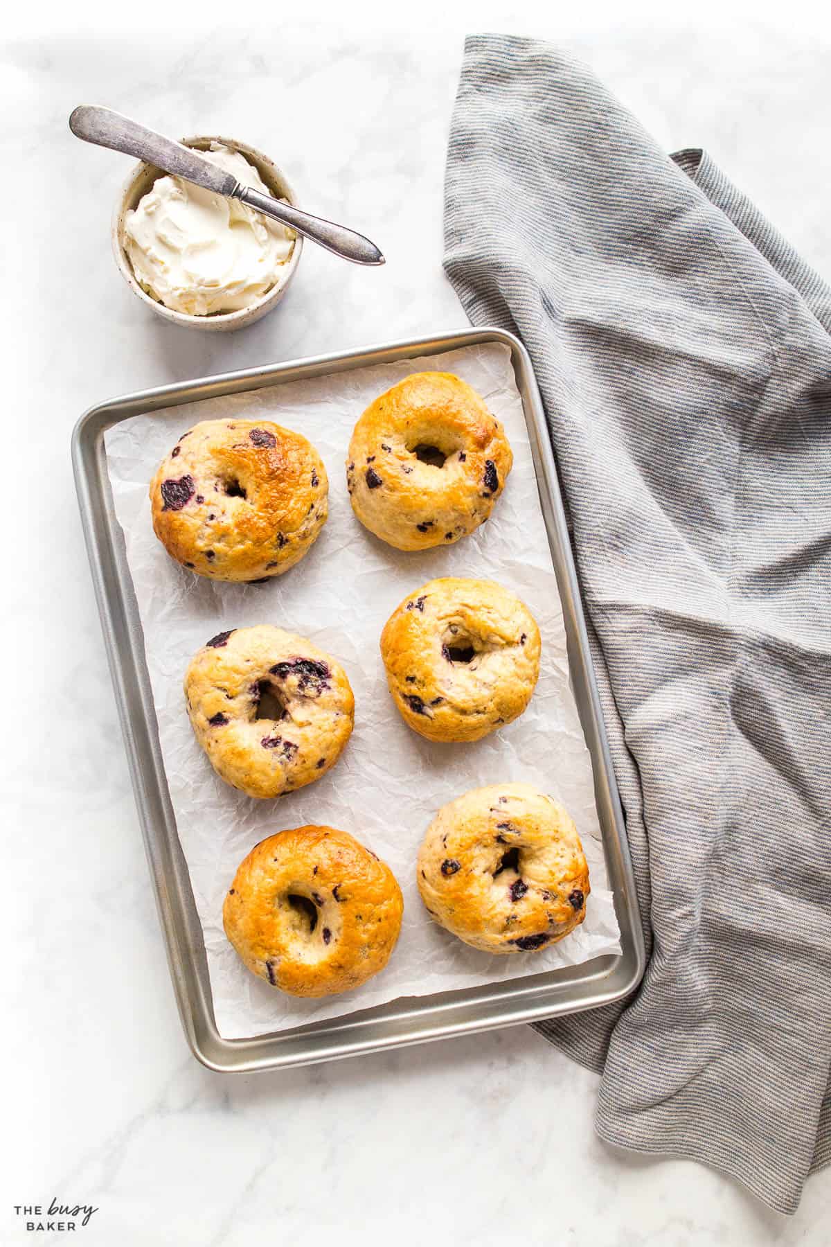 Blueberry Bagels The Busy Baker