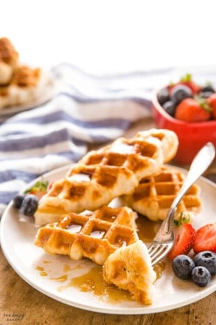 Croffles {Easy Croissant Waffles} - The Busy Baker