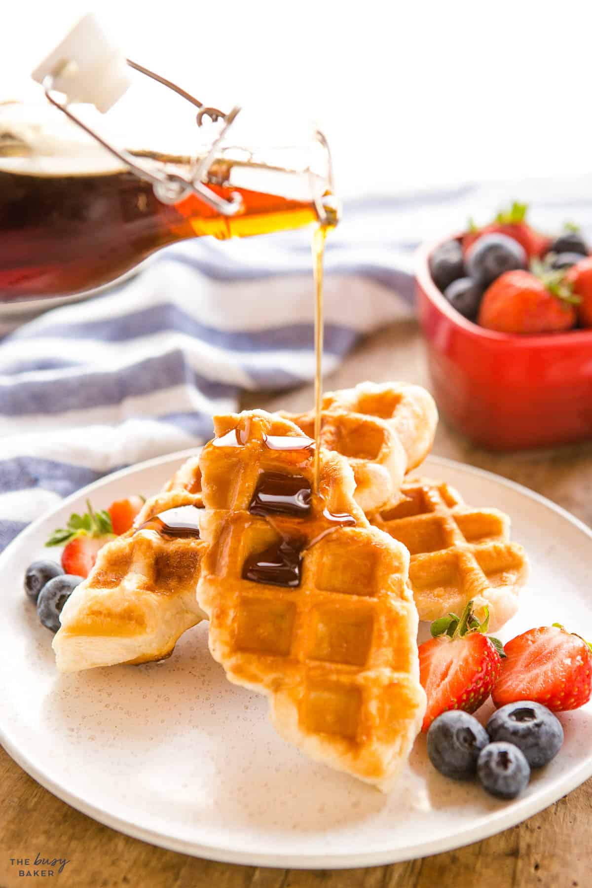 Croffles {Easy Croissant Waffles} - The Busy Baker