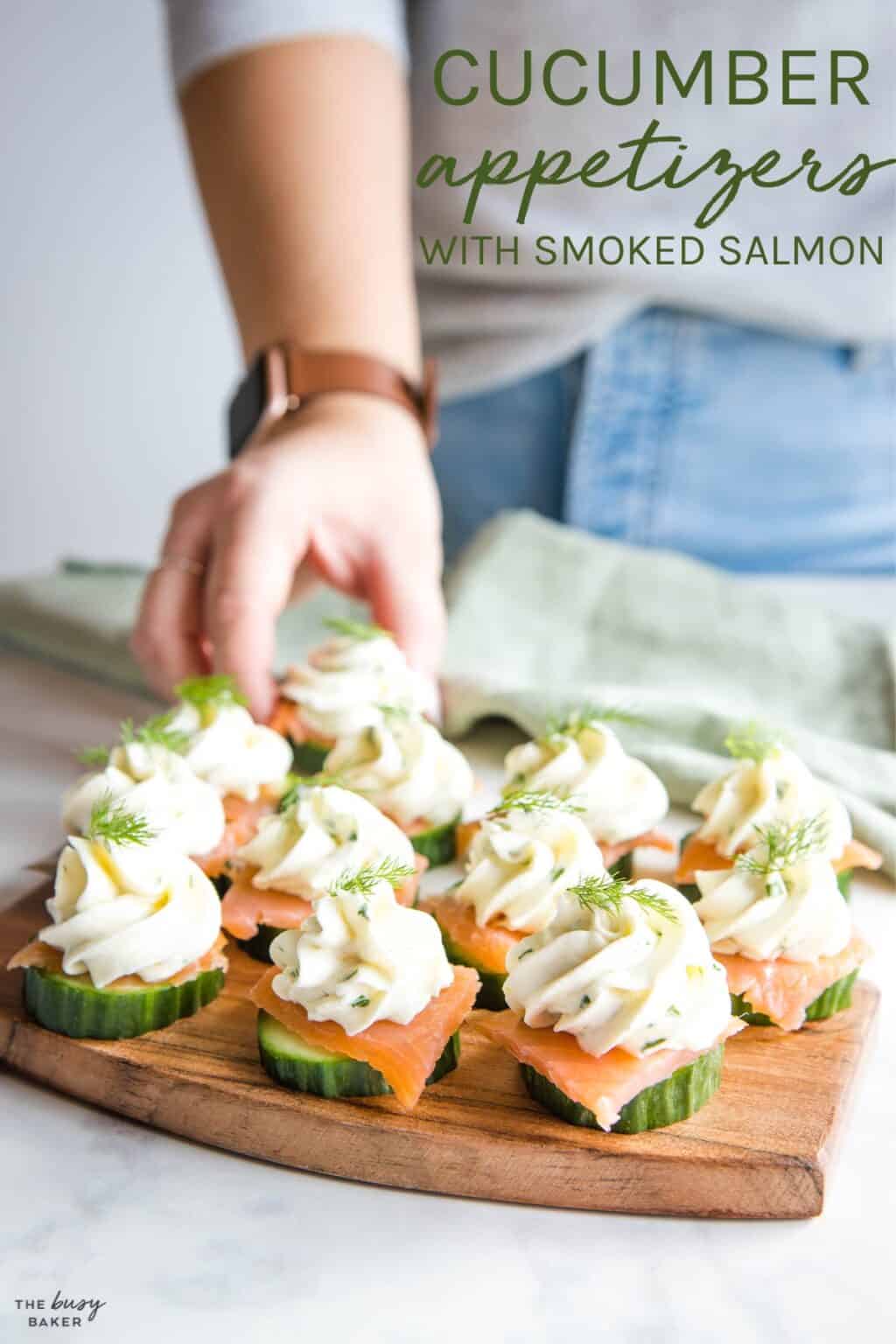 Cucumber Appetizers with Smoked Salmon The Busy Baker