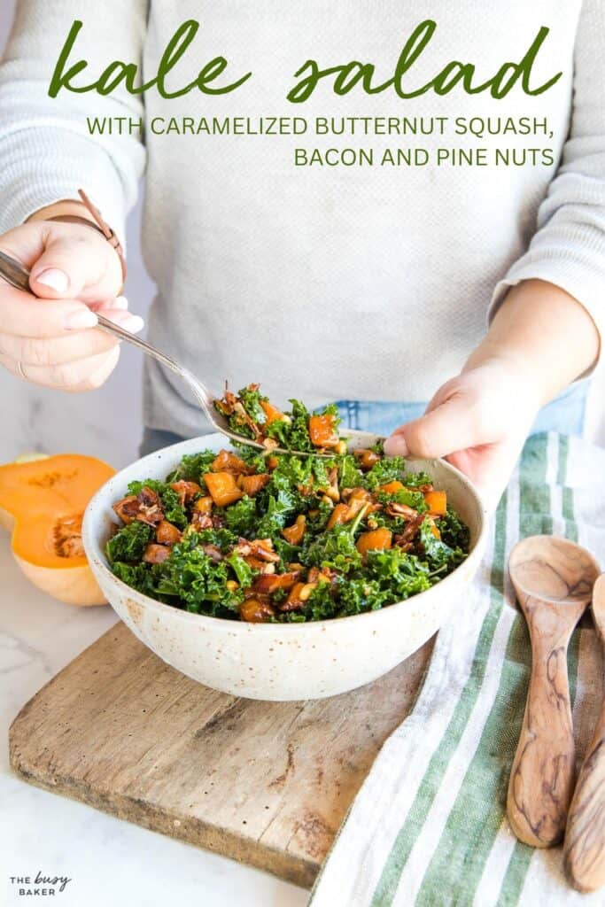 Kale Salad with Butternut Squash recipe