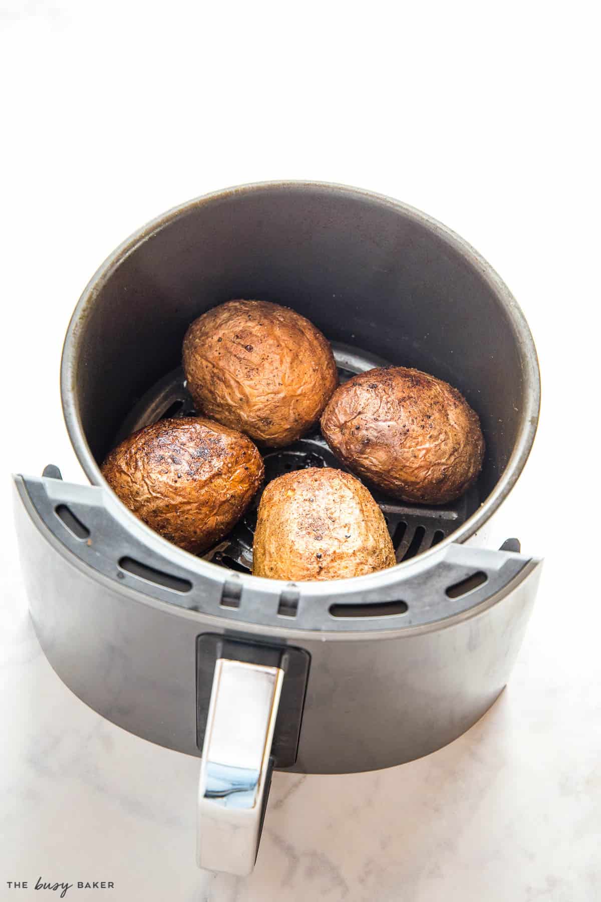 Air Fryer Baked Potatoes - The Busy Baker