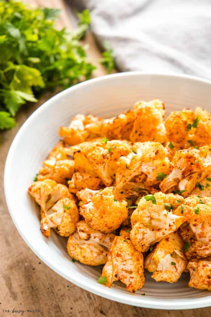 Air Fryer Cauliflower - The Busy Baker