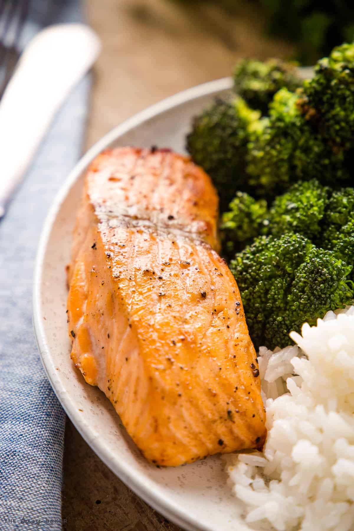 closeup image: fillet of salmon 