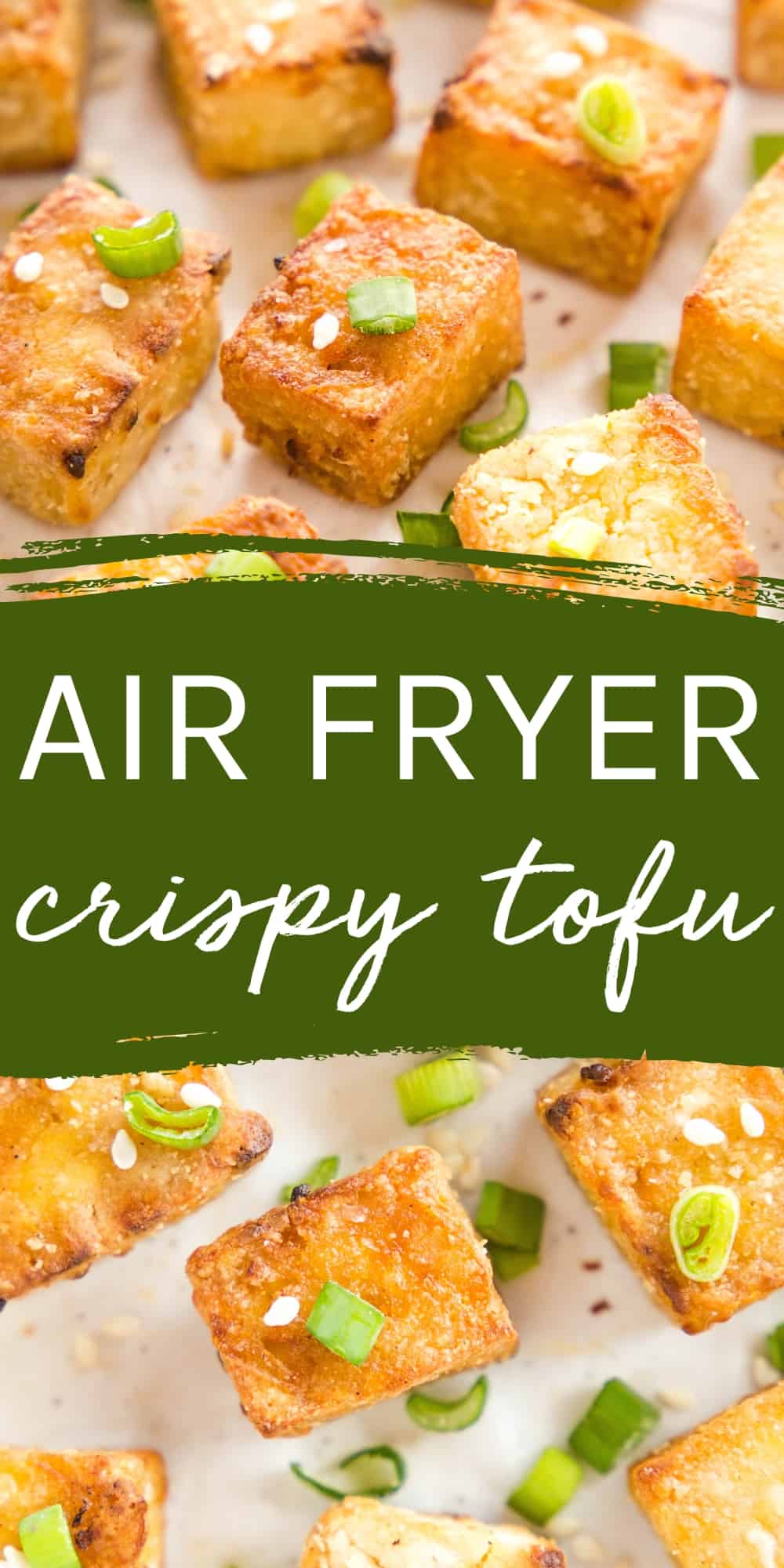 This Air Fryer Tofu is crispy and flavourful, perfect for adding plant-based protein to salads, stir fried veggies or noodles, or your favourite rice bowls. Easy-to-make crispy baked tofu that's ready in minutes! Recipe from thebusybaker.ca! #airfryertofu #crispytofu #crispytofurecipe #crispybakedtofu #howtomakecrispytofu #plantbased #protein #salad #healthy via @busybakerblog