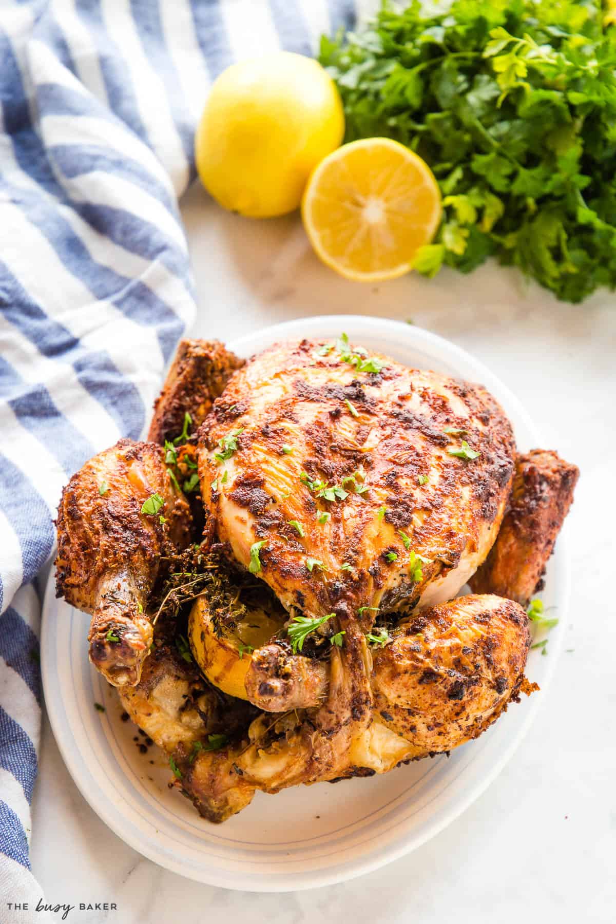 roast chicken cooked in the air fryer