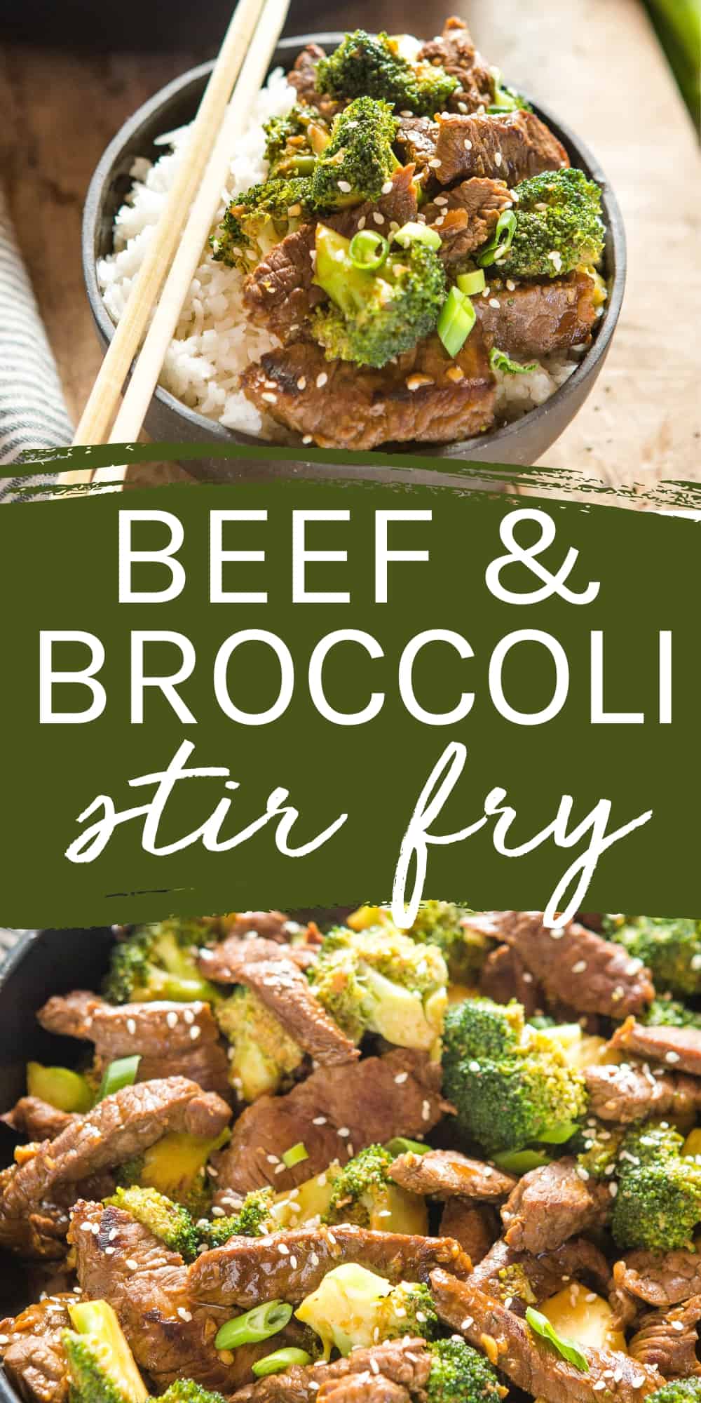This Beef and Broccoli Stir Fry is an easy weeknight meal that's better than take-out! Tender beef & broccoli in a deliciously simple sauce! Recipe from thebusybaker.ca! #beefandbroccoli #takeout #takeaway #weeknightmeal #easymeal #familymeal #chinesetakeout #dinner #easydinner via @busybakerblog
