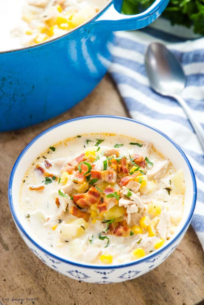 Chicken Corn Chowder - The Busy Baker