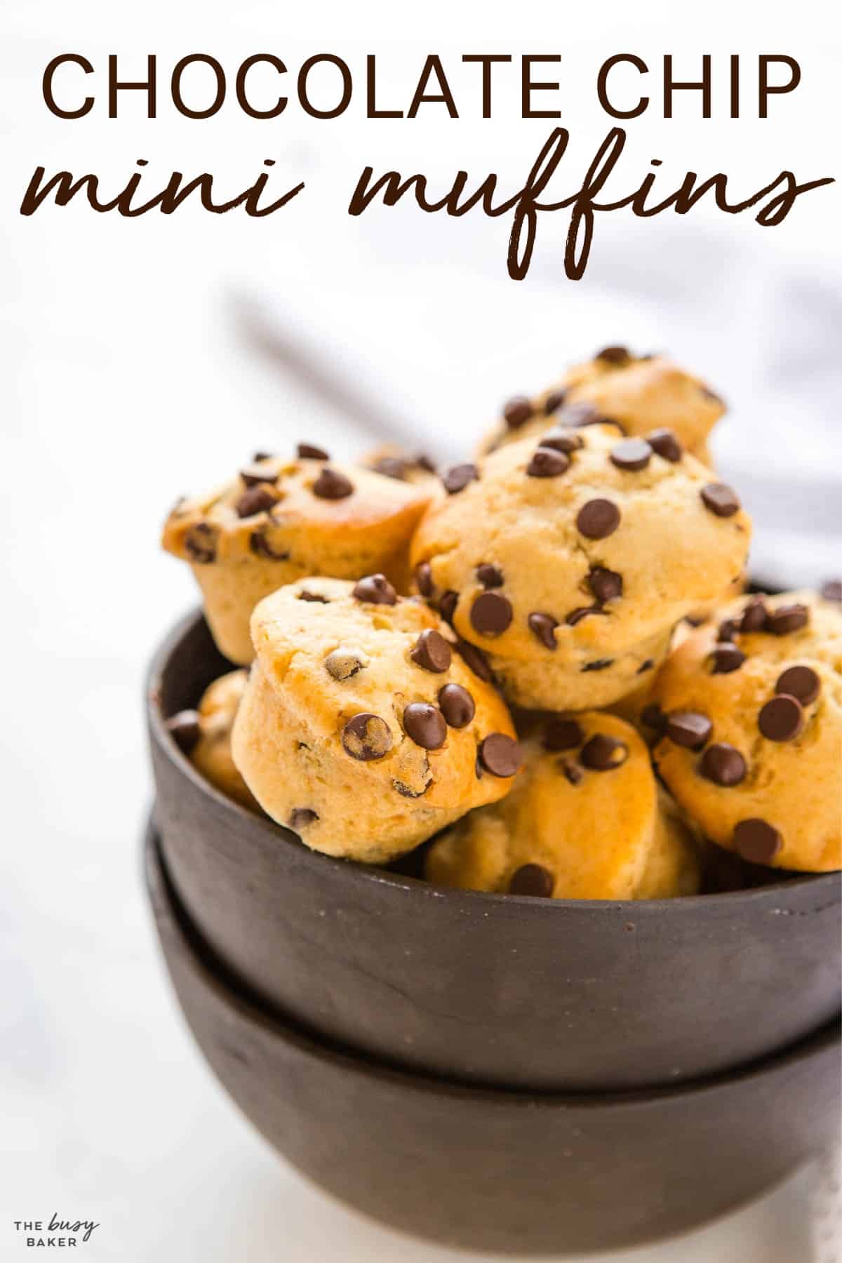 chocolate chip mini muffins recipe