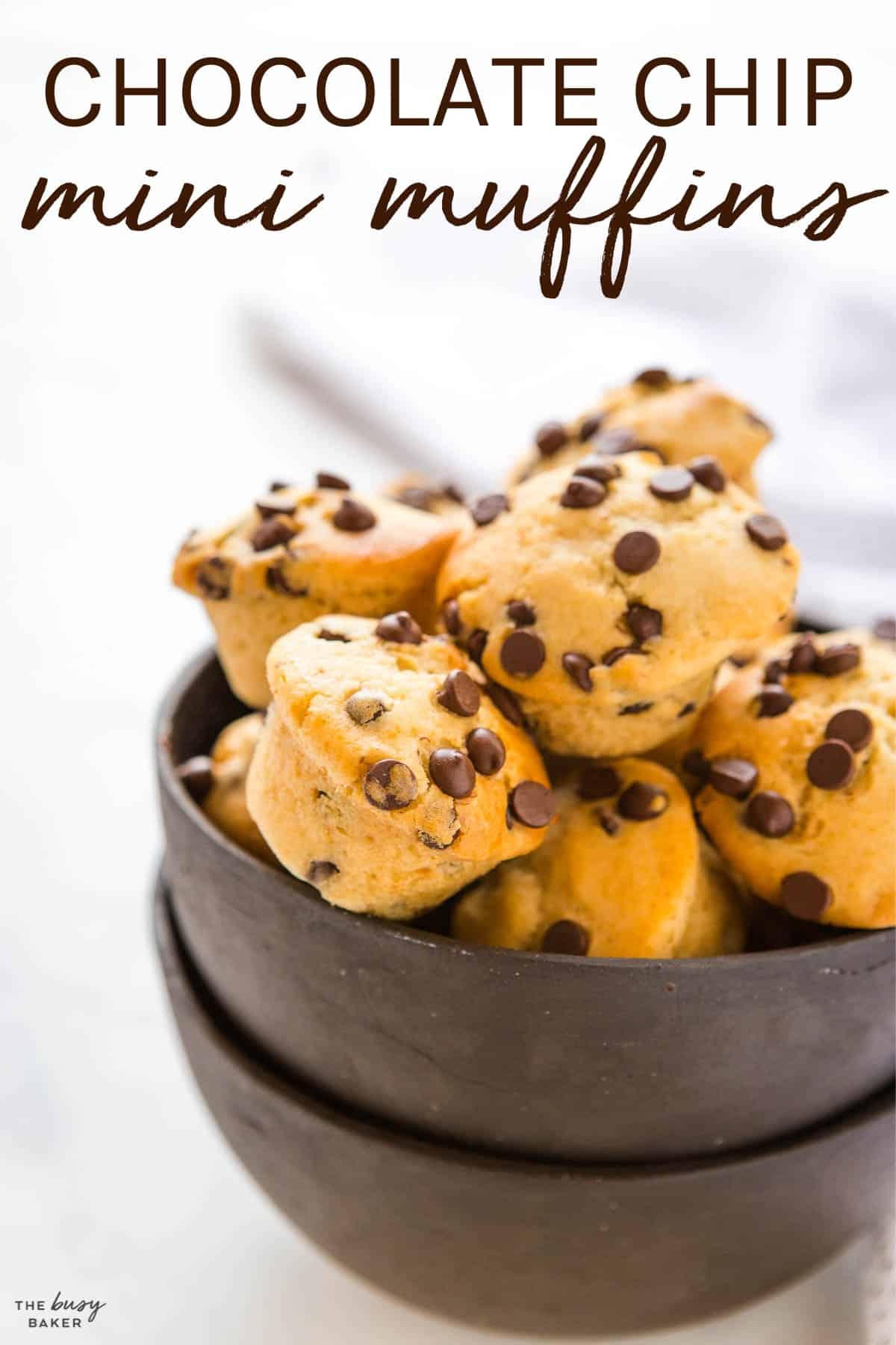 Chocolate chip mini muffins recipe - easy mini muffins recipe