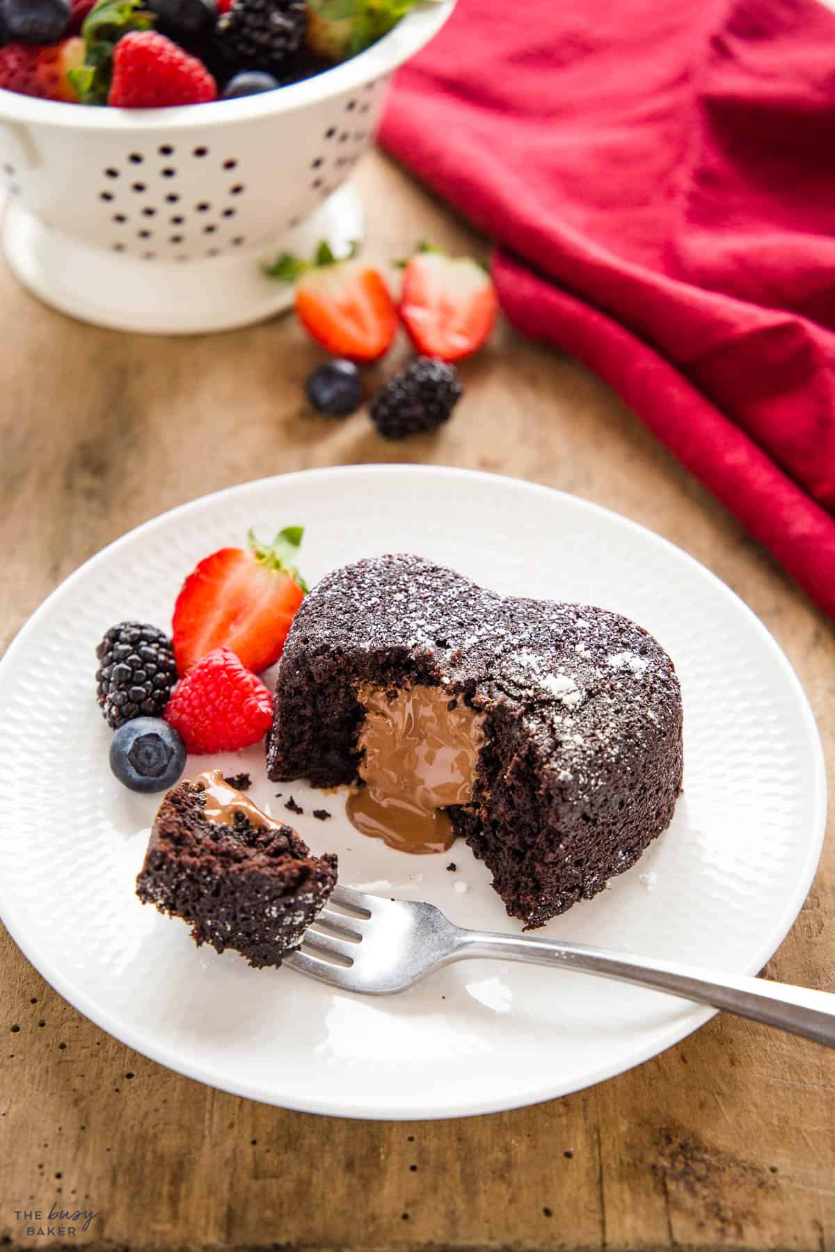chocolate brownie cake with melted chocolate
