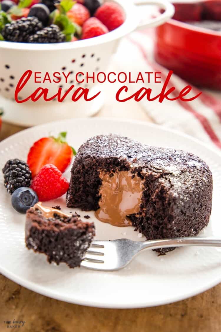 Chocolate Lava Cake - The Busy Baker
