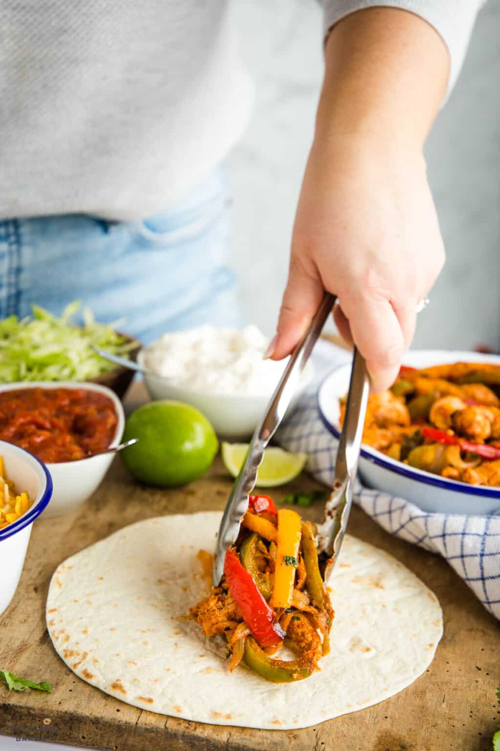 Air Fryer Chicken Fajitas - The Busy Baker